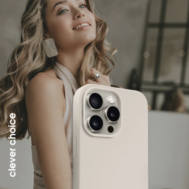 Чохол Crong Color Cover Magnetic для iPhone 15 Pro Max Beige (CRGCOLRMIP1567PSTN)