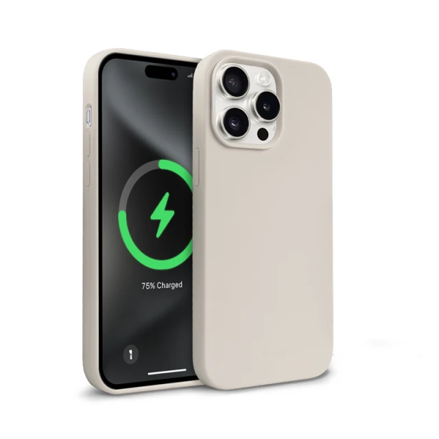 Чохол Crong Color Cover Magnetic для iPhone 15 Pro Max Beige (CRGCOLRMIP1567PSTN)