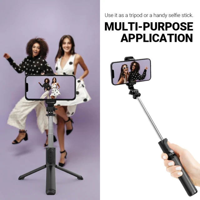Штатив Crong SelfieGo Lite Black (CRGSGL1BLK)