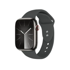 Ремінець Crong Liquid для Apple Watch Ultra 3/2/1 49 mm | Series 11/10 46 mm | Series 9/8/7/6/5/4/SE 45 mm | 44 mm Grey (CRG-44LQB-GRP)