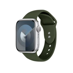 Ремінець Crong Liquid для Apple Watch Series 11/10 42 mm | Series 9/8/7 41 mm | 6/5/SE 40 mm | 3/2/1 38 mm Olive (CRG-40LQB-OLV)