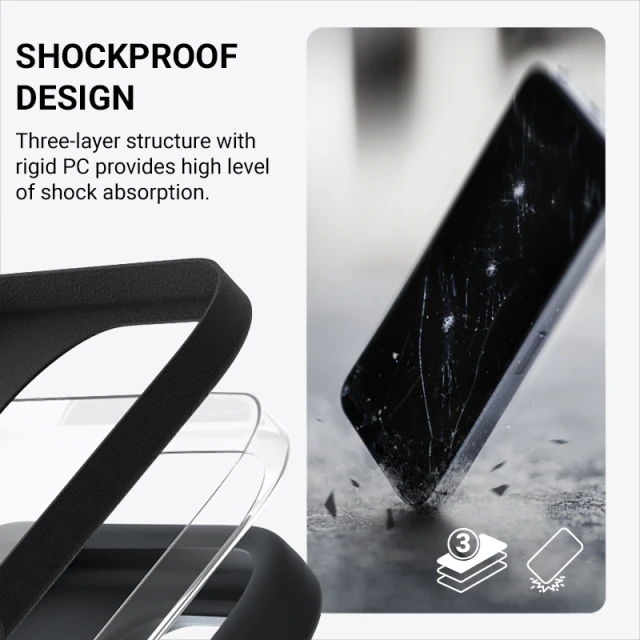 Чохол Crong Color Cover Magnetic для iPhone 16 Plus Black (CRGCOLRMIP1667BLK)