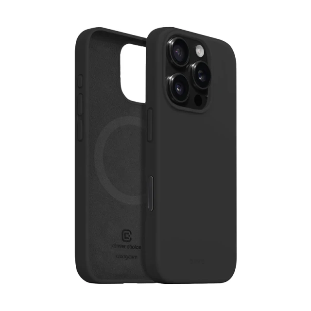Чохол Crong Color Cover Magnetic для iPhone 16 Pro Black (CRGCOLRMIP1663PBLK)