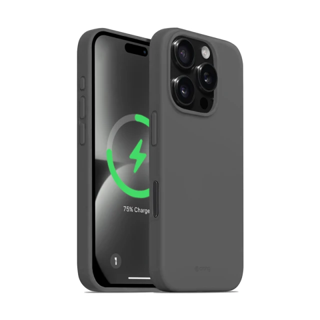 Чохол Crong Color Cover Magnetic для iPhone 16 Pro Silver (CRGCOLRMIP1663PTTN)
