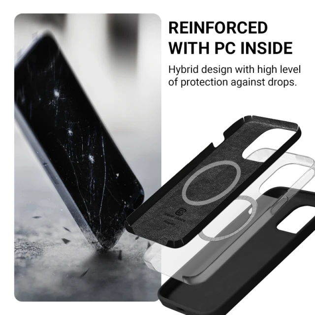 Чохол Crong Color Cover Magnetic для iPhone 16 Pro Silver (CRGCOLRMIP1663PTTN)