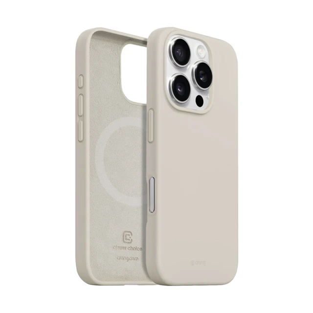 Чохол Crong Color Cover Magnetic для iPhone 16 Pro Max Beige (CRGCOLRMIP1669PSTN)