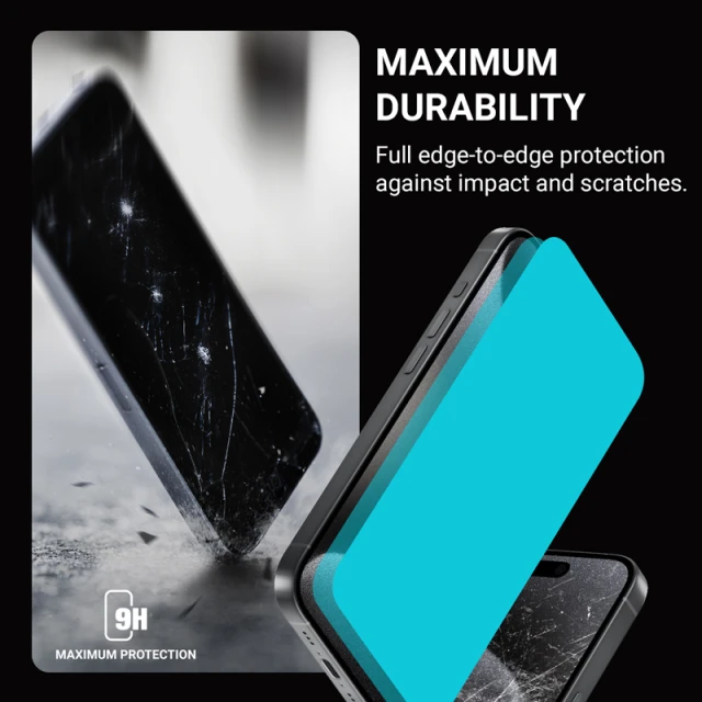 Захисне скло Crong Anti-Bacterial 3D Armour для iPhone 16 Pro Max Clear (CRGAB3DAGIP1669PM)