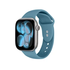 Ремешок Crong Liquid для Apple Watch Series 11/10 42 mm | Series 9/8/7 41 mm | 6/5/SE 40 mm | 3/2/1 38 mm Blue (CRG40LQBABL)