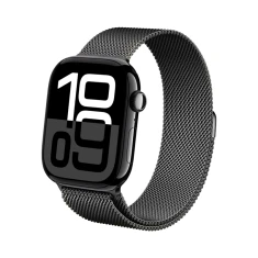 Ремешок Crong Milano Steel для Apple Watch Series 11/10 42 mm | Series 9/8/7 41 mm | 6/5/SE 40 mm | 3/2/1 38 mm Grey (CRG40MSTGRP)
