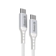 Кабель Crong Armor Link 60W PD 3A USB-C to USB-C 150cm White (CRGAL15USCCWHI)
