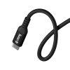 Кабель Crong Soft Link USB-C to USB-C 100W PD 5A 25cm Black (CRGSL025USCCBLK)
