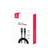 Кабель Crong Soft Link USB-C to USB-C 100W PD 5A 200cm Black (CRGSL200USCCBLK)