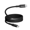 Кабель Crong Soft Link USB-C to USB-C 100W PD 5A 200cm Black (CRGSL200USCCBLK)