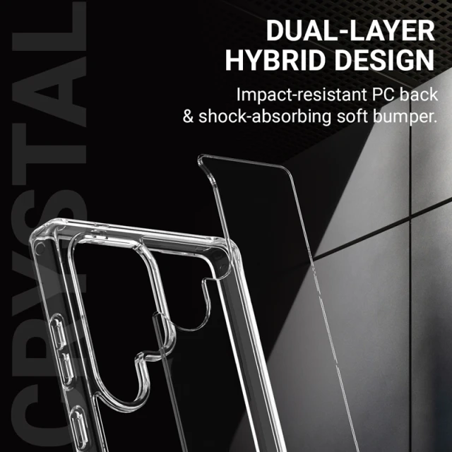 Чохол Crong Crystal Shield Cover для Samsung Galaxy S25 Ultra Clear (CRGCSHCSGS25UTRS)