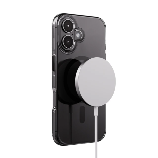 Чохол Crong Clear MAG Pro для iPhone 16 Black (CRGCLRMPIP1661BLK)