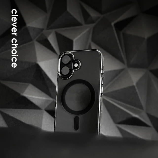 Чохол Crong Clear MAG Pro для iPhone 16 Pro Black (CRGCLRMPIP1663PBLK)