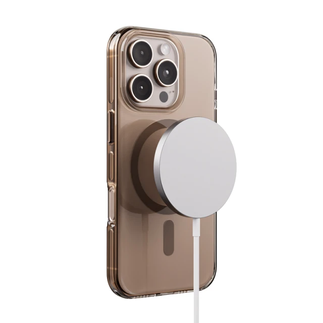 Чохол Crong Clear MAG Pro для iPhone 16 Pro Brown with MagSafe (CRGCLRMPIP1663PBRW)