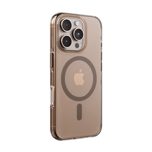 Чохол Crong Clear MAG Pro для iPhone 16 Pro Brown with MagSafe (CRGCLRMPIP1663PBRW)