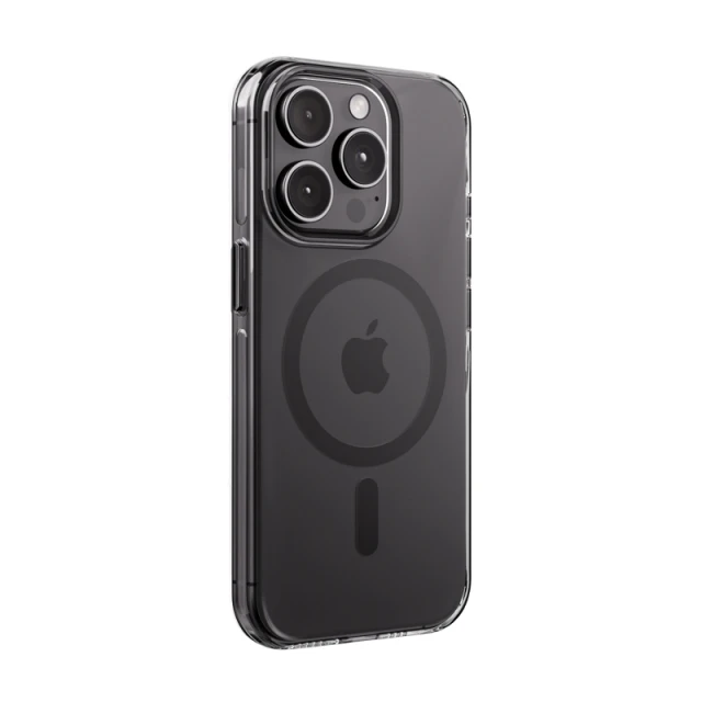 Чохол Crong Clear MAG Pro для iPhone 15 Pro Black (CRGCLRMPIP1561PBLK)