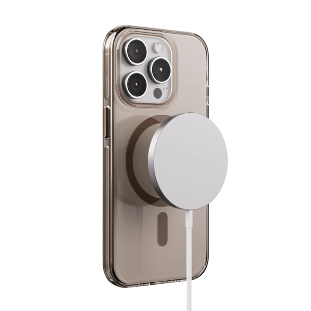 Чохол Crong Clear MAG Pro для iPhone 15 Pro Brown (CRGCLRMPIP1561PBRW)