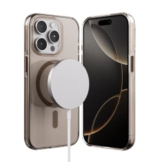 Чохол Crong Clear MAG Pro для iPhone 15 Pro Brown (CRGCLRMPIP1561PBRW)