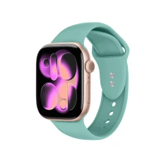Ремінець Crong Liquid для Apple Watch Series 11/10 42 mm | Series 9/8/7 41 mm | 6/5/SE 40 mm | 3/2/1 38 mm Turquoise (CRG40LQBTRQ)