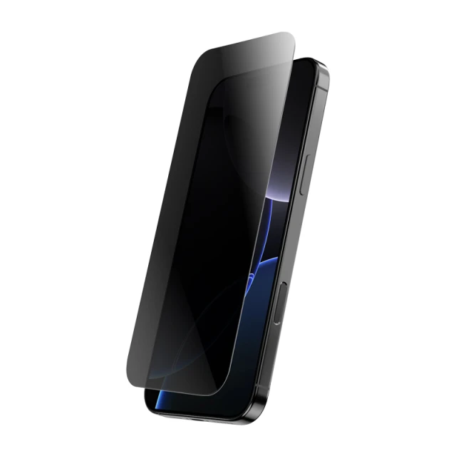 Захисне скло Crong Privacy 3D Armour Glass для iPhone 16 / iPhone 15 (CRGP3DAGIP15)