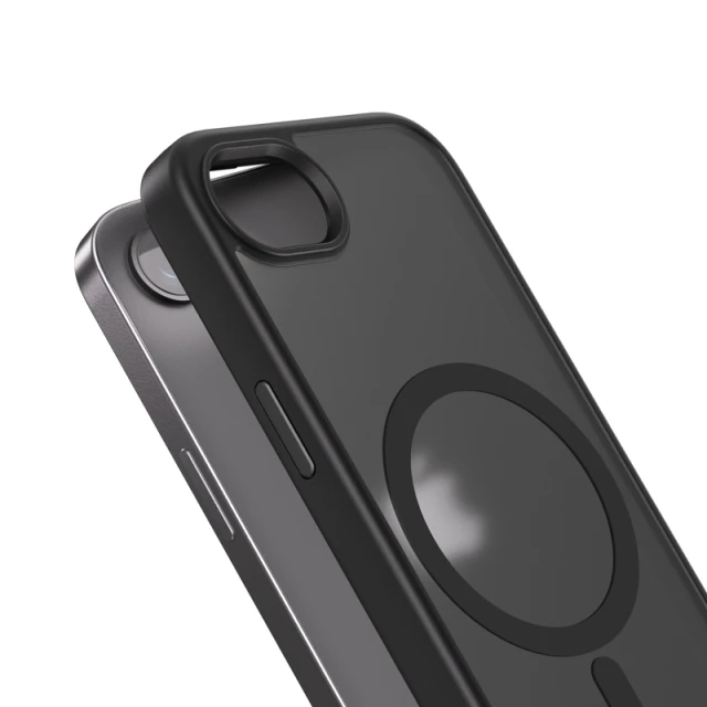 Чохол Crong Hybrid Frost MAG Cover для iPhone 17e / 16e Black (CRGHFMIPSE4BLK)