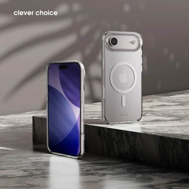 Чохол Crong Clear MAG Cover для iPhone Air Clear with MagSafe (CRGCLRMIP1766ATRS)