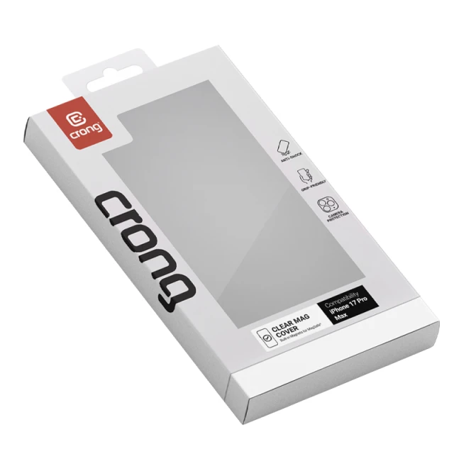 Чохол Crong Clear MAG Cover для iPhone 17 Pro Max Clear (CRGCLRMIP1769PTRS)