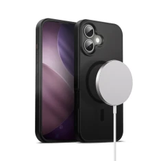Чехол Crong Hybrid Frost MAG для iPhone 17 Black (CRGHFMIP1763BLK)
