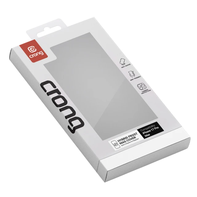 Чохол Crong Hybrid Frost MAG для iPhone 17 Pro Max Black (CRGHFMIP1769PBLK)
