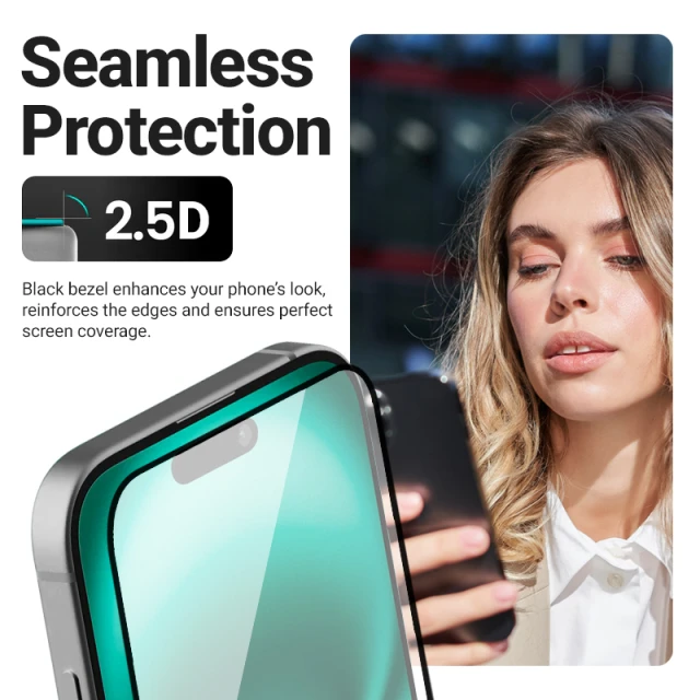 Захисне скло Crong 3D Armour Glass для iPhone 17 Pro Max (CRG3DAGIP1769P)