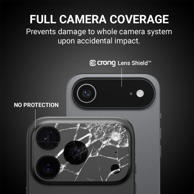 Защитное стекло для камеры Crong Lens Shield для iPhone 17 Pro Max (CRGLSIP1769P)