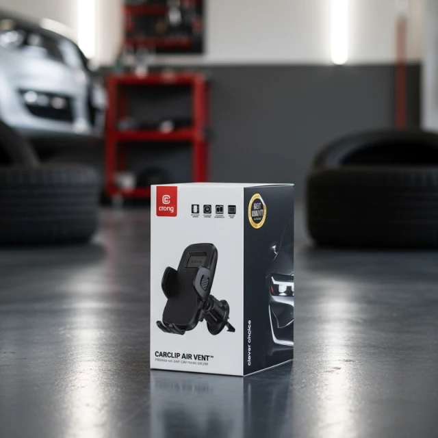 Автотримач Crong Carclip Air Vent Black (CRGCH8BLK)