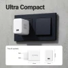 Зарядний пристрій Crong Ultra Compact GaN USB-C 45W PD 3.0 White (CRGGN1C45WHI)