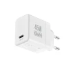 Зарядний пристрій Crong Ultra Compact GaN USB-C 45W PD 3.0 White (CRGGN1C45WHI)