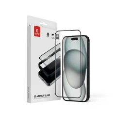 Захисне скло Crong 3D Armour Glass для iPhone 16 / iPhone 15 (CRG3DAGIP1661)