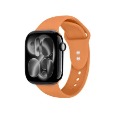 Ремінець Crong Liquid для Apple Watch Series 11/10 42 mm | Series 9/8/7 41 mm | 6/5/SE 40 mm | 3/2/1 38 mm Orange (CRG40LQBORG)