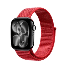 Ремінець Crong Nylon для Apple Watch Series 11/10 42 mm | Series 9/8/7 41 mm | 6/5/SE 40 mm | 3/2/1 38 mm Red (CRG40NLBRDF)