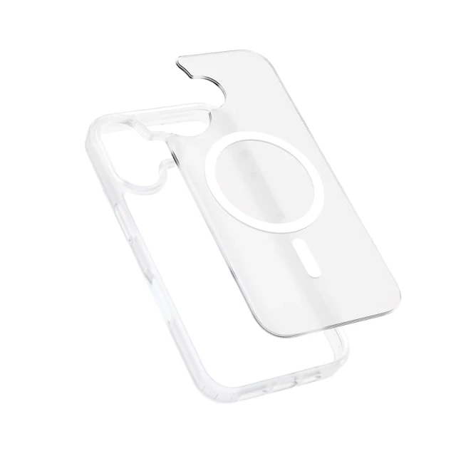 Чохол Crong Hybrid Matte Magnetic для iPhone 17 White (CRGHMMIP1763WHT)