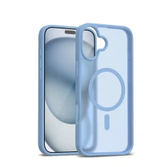 Чехол Crong Hybrid Matte Magnetic для iPhone 17 Blue (CRGHMMIP1763MBL)