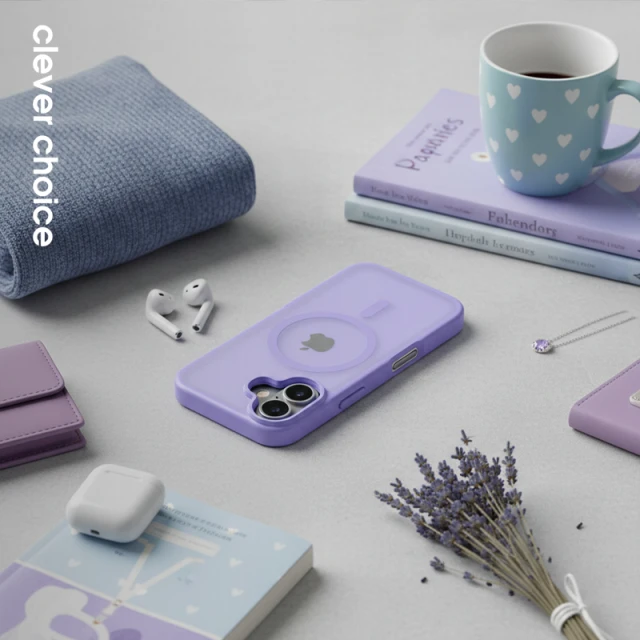 Чехол Crong Hybrid Matte Magnetic для iPhone 17 Lavender (CRGHMMIP1763LVR)