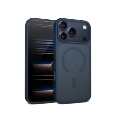 Чохол Crong Hybrid Matte Magnetic для iPhone 17 Pro Max Navy (CRGHMMIP1769PNBL)