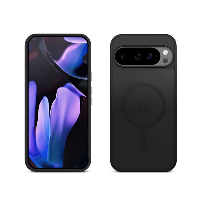 Чохол Crong Hybrid Matte Magnetic Google Pixel 9 Pro Black (CRGHMMGPX9PBLK)