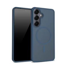 Чехол Crong Hybrid Matte Magnetic для Samsung Galaxy S25 Navy (CRGHMMSGS25NBL)