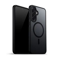 Чохол Crong Hybrid Matte Magnetic для Samsung Galaxy A37 / A36 Black with MagSafe (CRGHMMSGA36BLK)