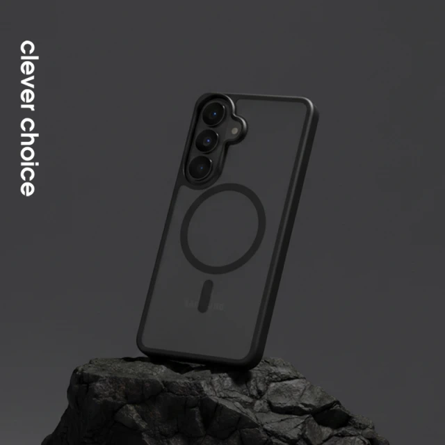 Чохол Crong Hybrid Matte Magnetic для Samsung Galaxy A57 Black (CRGHMMSGA57BLK)