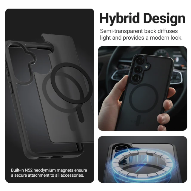 Чохол Crong Hybrid Matte Magnetic для Samsung Galaxy A57 Lavender (CRGHMMSGA57LVR)