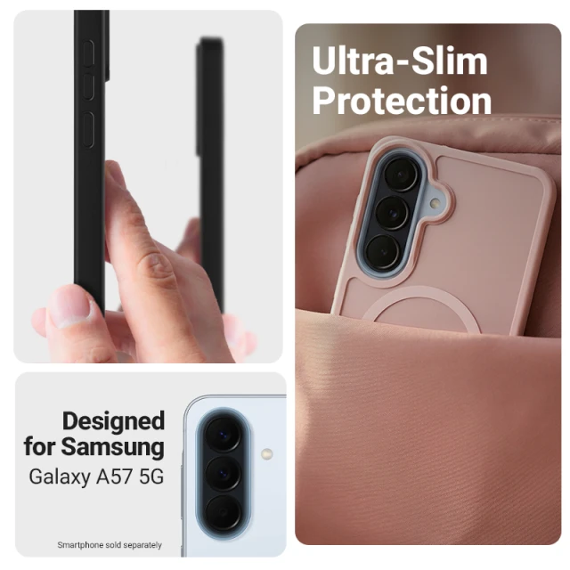 Чохол Crong Hybrid Matte Magnetic для Samsung Galaxy A57 Pink (CRGHMMSGA57PNK)